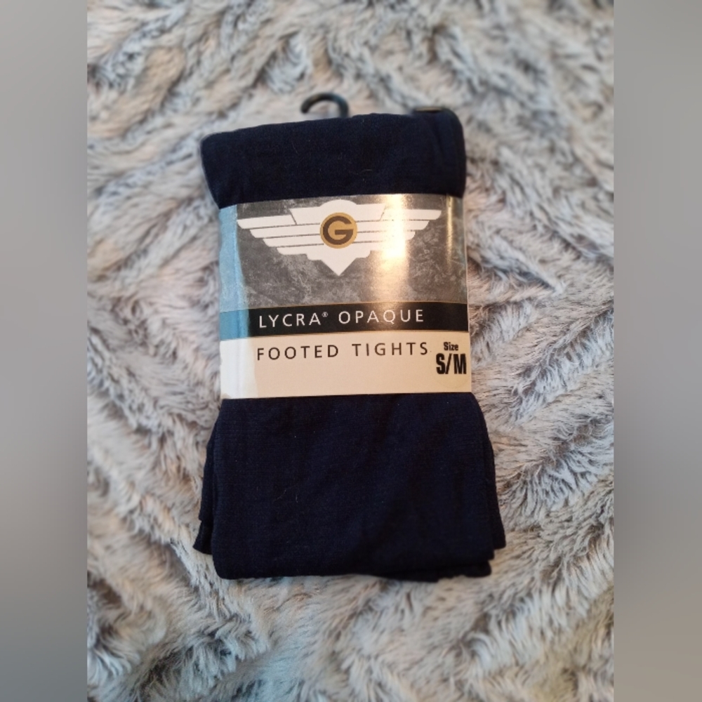 Lycra Opaque Footed Tights S/M